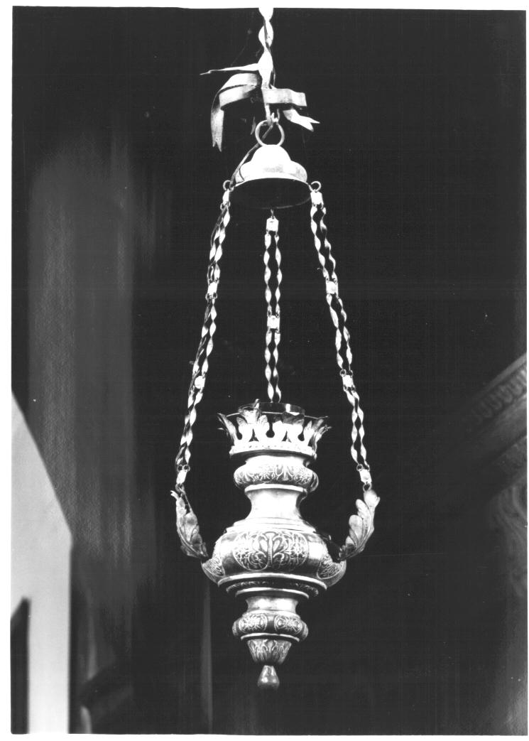 lampada pensile - ambito Italia nord-orientale (sec. XIX)