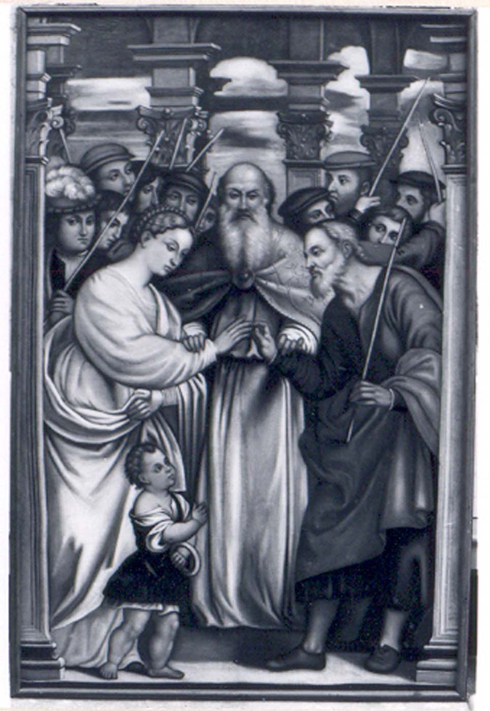 Sposalizio della Vergine, Sposalizio di Maria Vergine (dipinto) - ambito italiano (sec. XIX)