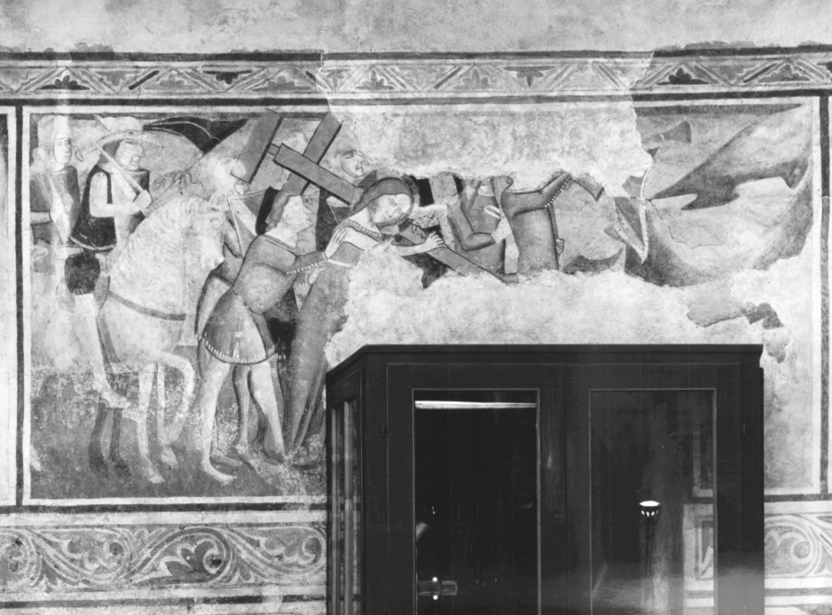 Salita di Cristo al monte Calvario (dipinto) - ambito Italia nord-orientale (fine/inizio secc. XIV/ XV)