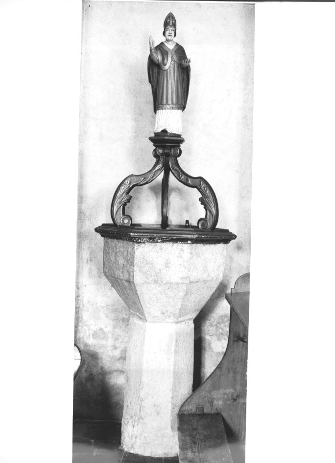 fonte battesimale - a fusto - ambito Italia nord-orientale (seconda metà sec. XIV)