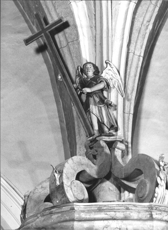 Angelo con crocifisso (statuetta) - ambito Italia nord-orientale (prima metà sec. XVIII)