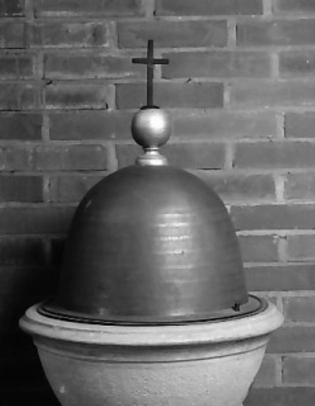 coperchio del fonte battesimale - ambito Italia nord-orientale (secc. XIX/ XX)