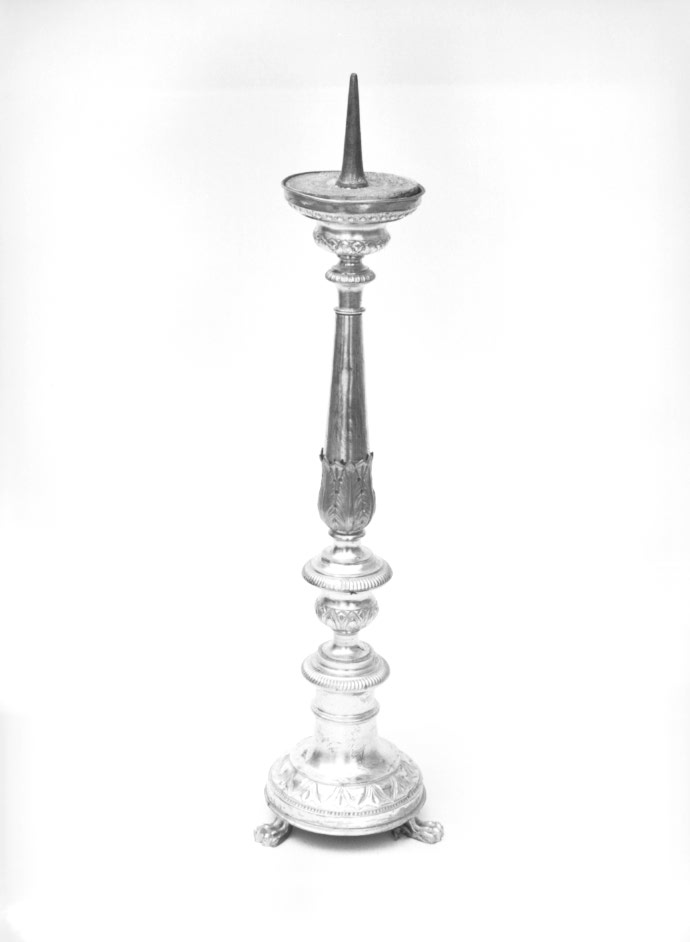 candeliere d'altare - ambito Italia nord-orientale (sec. XIX)