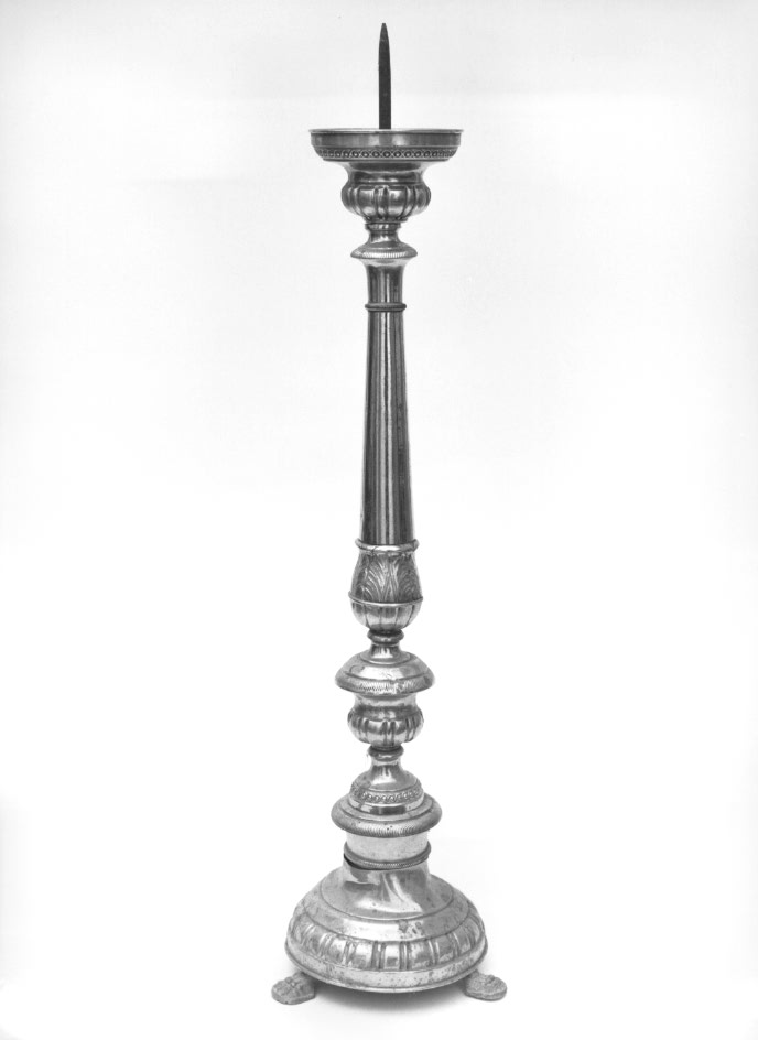 candeliere d'altare - ambito Italia nord-orientale (sec. XIX)