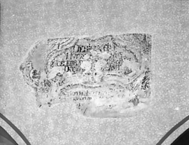 Cartiglio con iscrizione (dipinto) - ambito Italia nord-orientale (sec. XIV)