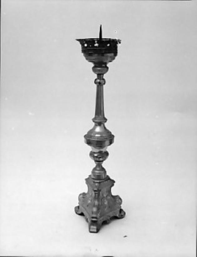 candeliere d'altare - ambito Italia nord-orientale (secc. XVIII/ XIX)