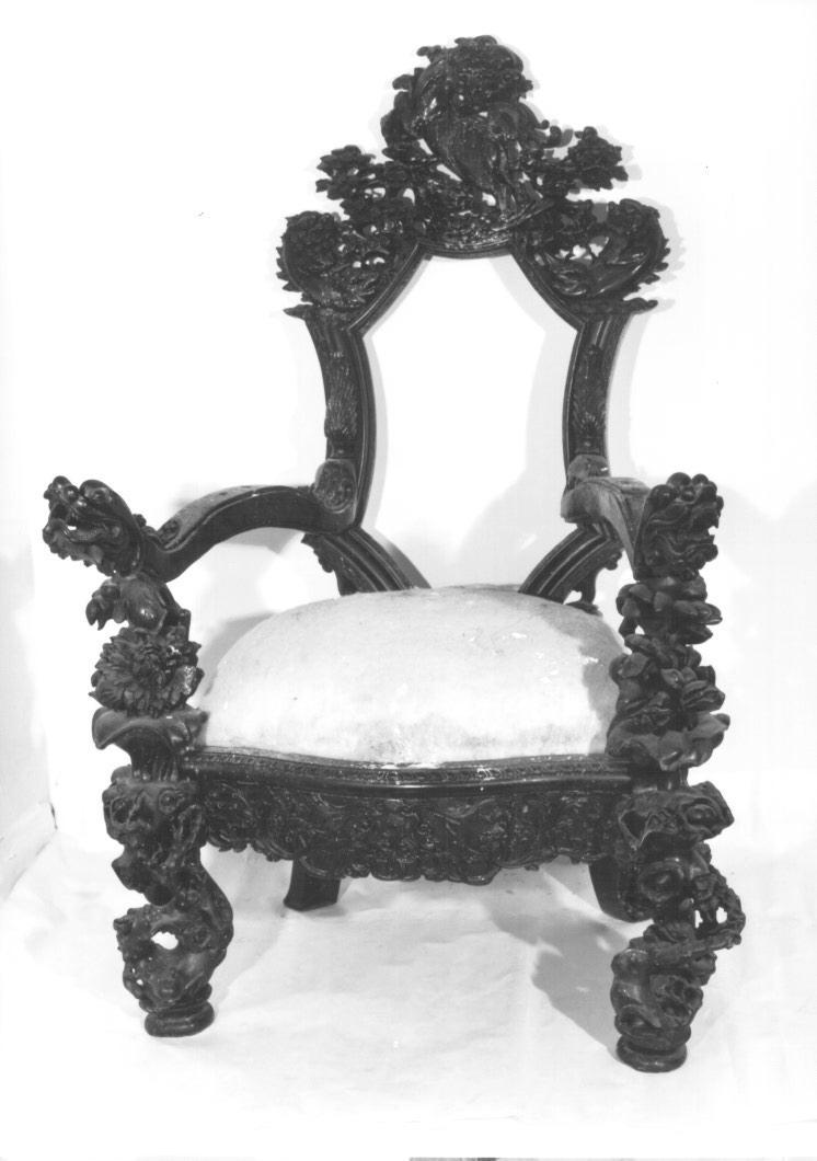 poltrona - ambito europeo (seconda metà sec. XIX)