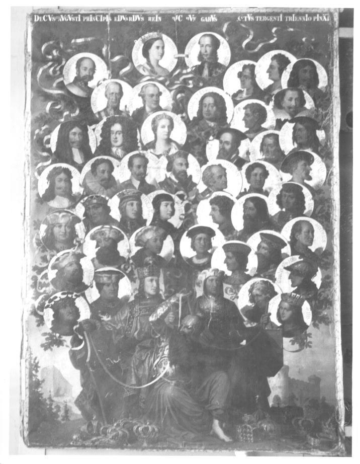 Albero genealogico della famiglia Asburgo Lorena, Famiglia Asburgo-Lorena (dipinto) di Heinrich, Eduard - ambito europeo (seconda metà sec. XIX)