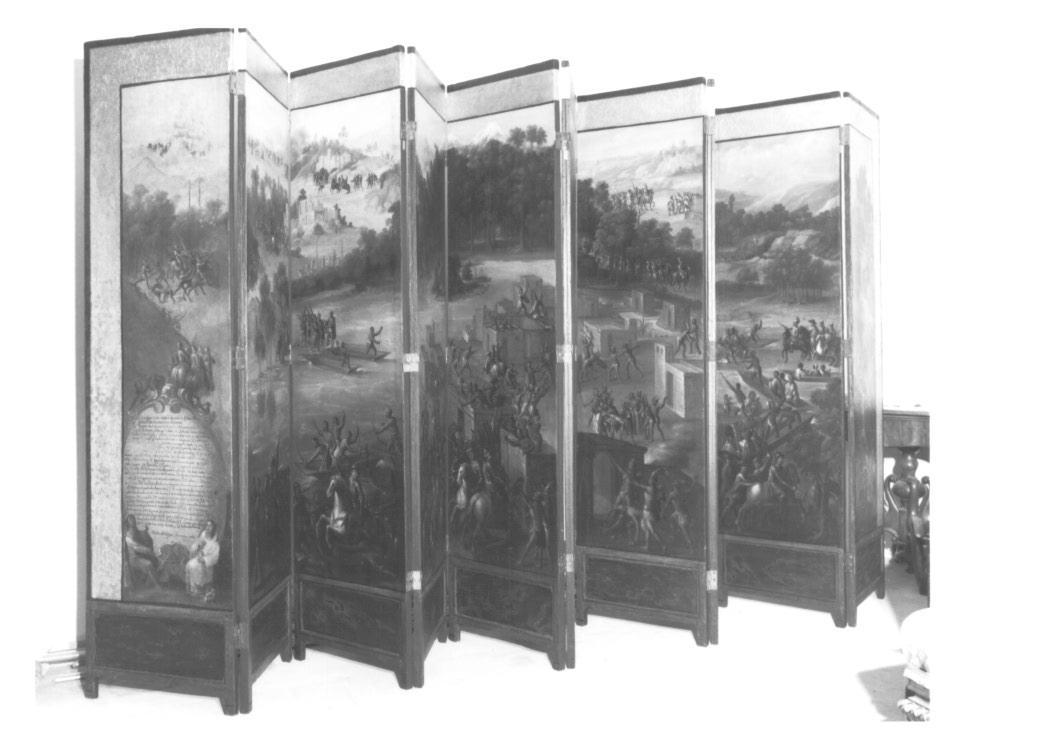 paravento - ambito europeo (seconda metà sec. XVI, sec. XIX)