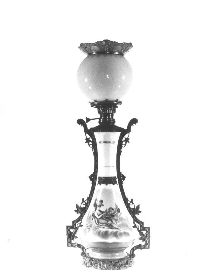 lampada a petrolio - ambito europeo (sec. XIX)