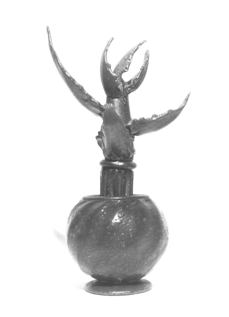 vaso con pianta grassa (soprammobile) - ambito europeo (sec. XX)