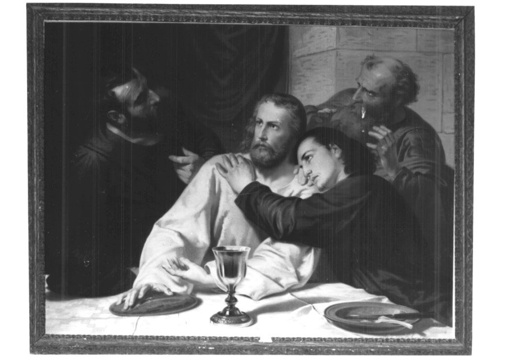 Ultima cena (stampa a colori) - ambito europeo (prima metà sec. XX)