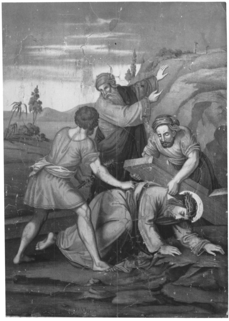 stazioni della Via Crucis (stampa a colori) - ambito europeo (fine/inizio secc. XIX/ XX)