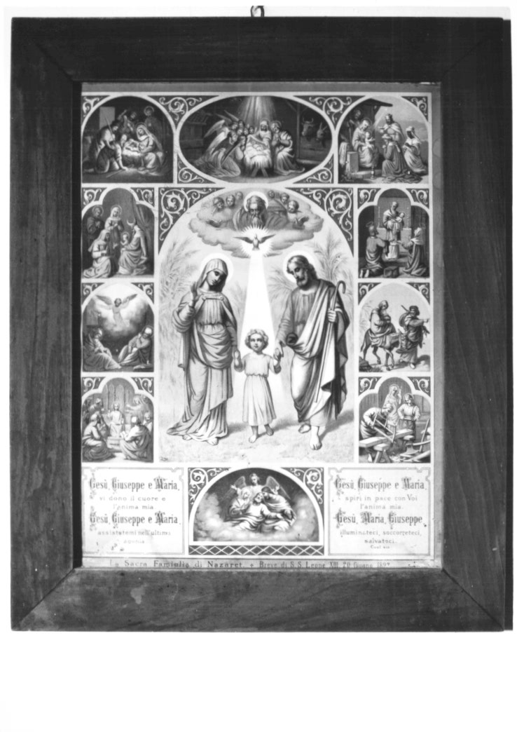 Sacra Famiglia e storie di Cristo (stampa) - ambito europeo (sec. XIX)