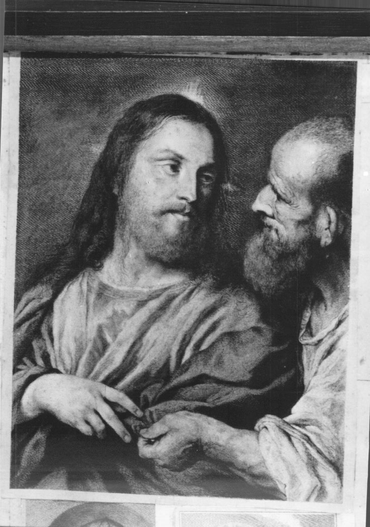 Cristo e San Pietro (stampa) di Pitteri Marco Alvise (sec. XVIII)