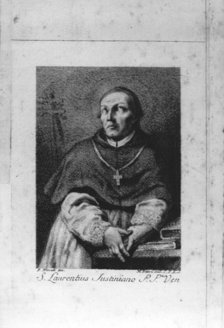 San Lorenzo Giustiniani (stampa) di Pitteri Marco Alvise, Novelli Pietro Antonio (sec. XVIII)