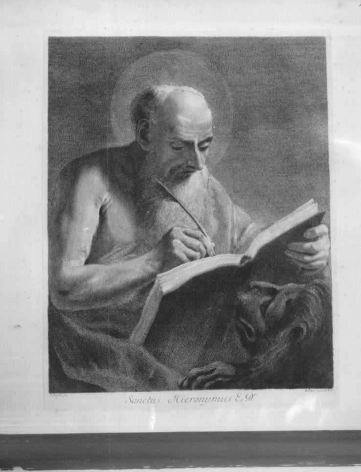 San Girolamo (stampa) di Pitteri Marco Alvise, Angeli Giuseppe (sec. XVIII)