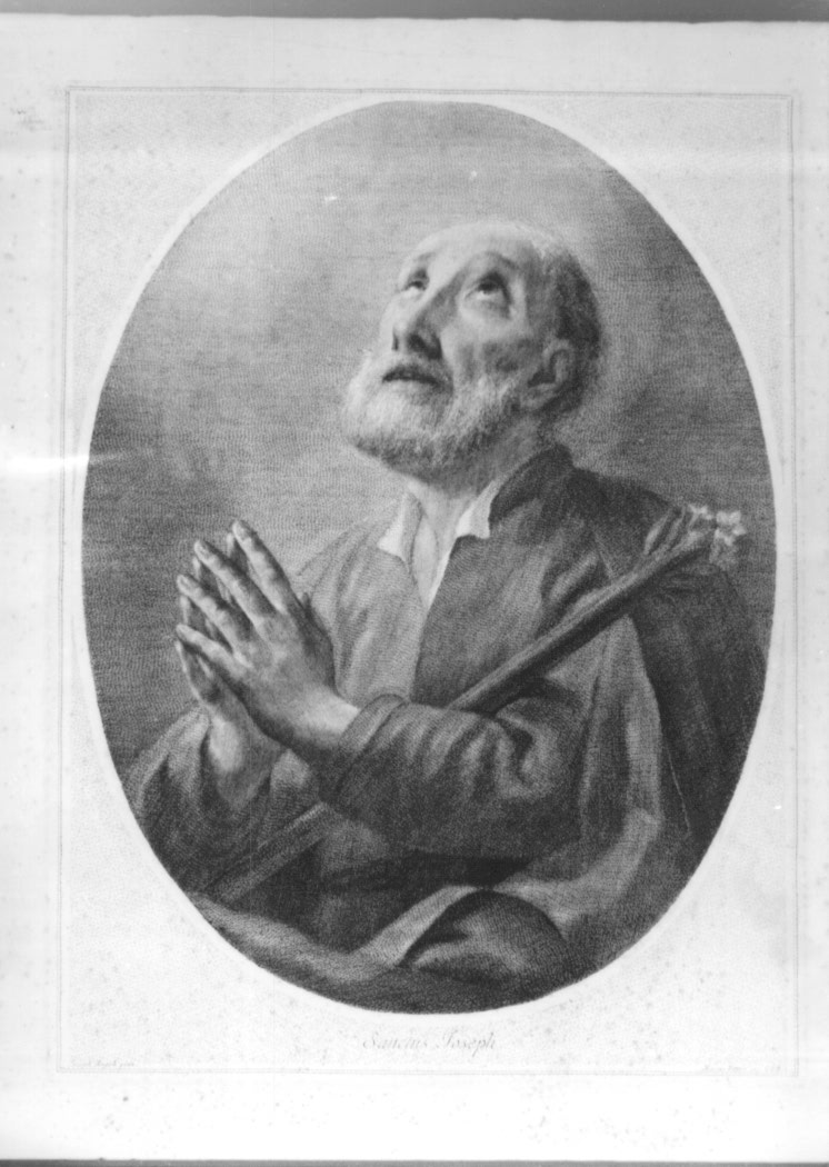 San Giuseppe (stampa) di Pitteri Marco Alvise, Angeli Giuseppe (sec. XVIII)