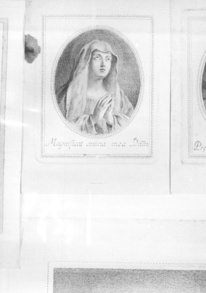Madonna orante (stampa) di Pitteri Marco Alvise (sec. XVIII)
