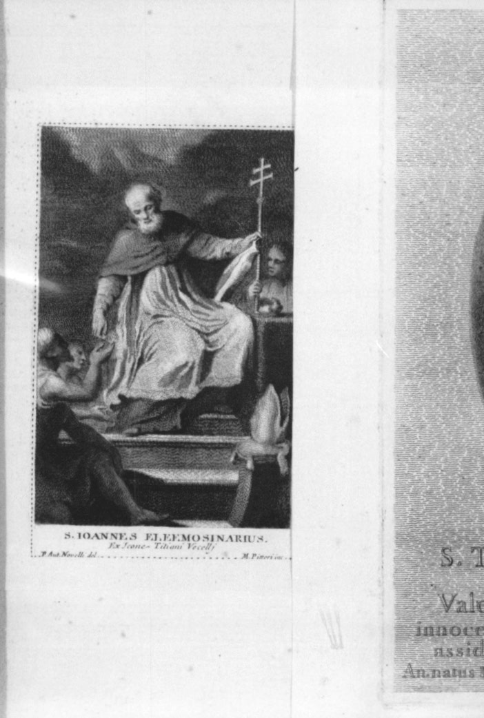 San Giovanni Crisostomo (stampa) di Pitteri Marco Alvise, Novelli Pietro Antonio, Vecellio Tiziano (sec. XVIII)