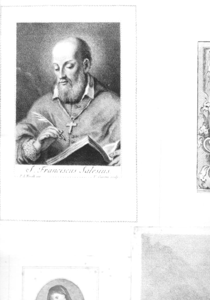 San Francesco di Sales (stampa) di Novelli Pietro Antonio, Giacomi Vincenzo (sec. XVIII)