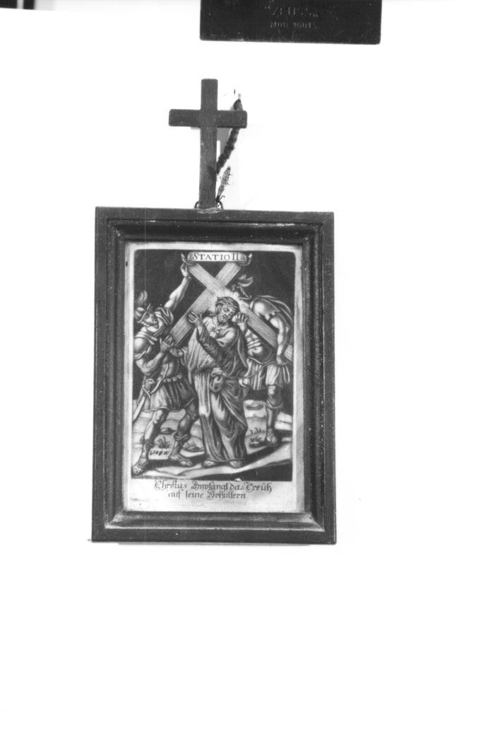 Stazione II: Gesù caricato della croce (stampa) - ambito friulano (sec. XVII)