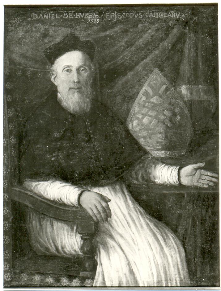 Ritratto di Daniele De Rubeis, busto ritratto d'uomo (dipinto) - ambito veneto (sec. XVI)