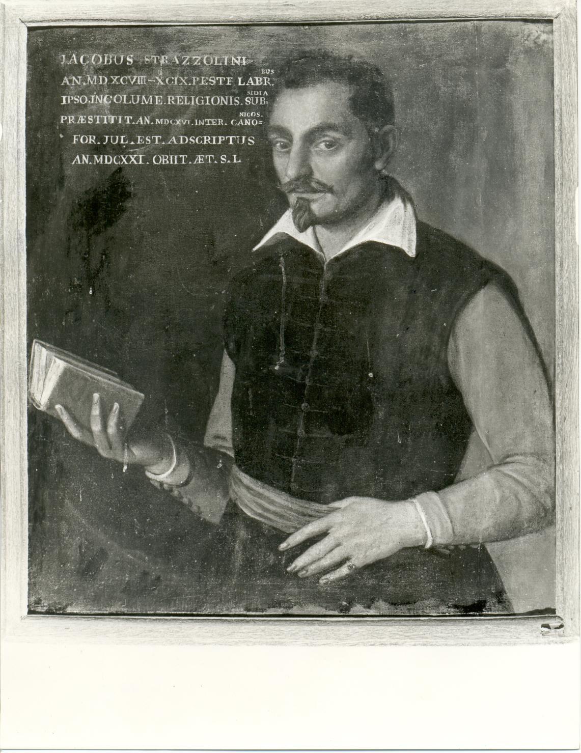 Ritratto di Jacopo Strazzolini, busto ritratto d'uomo (dipinto) - ambito veneto (metà sec. XVIII)