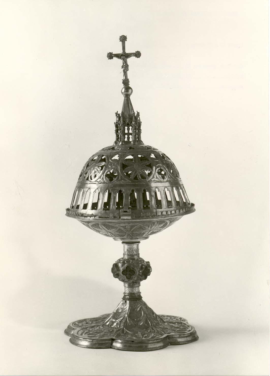 reliquiario antropomorfo - a testa - ambito friulano (sec. XIV)