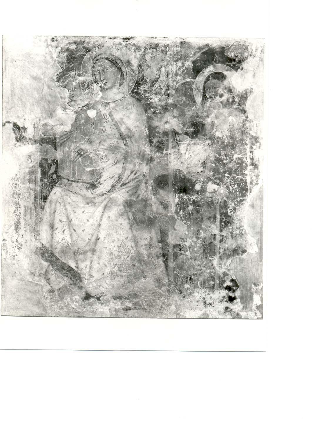 Madonna con Bambino e altri personaggi (dipinto) - ambito friulano (inizio sec. XV)