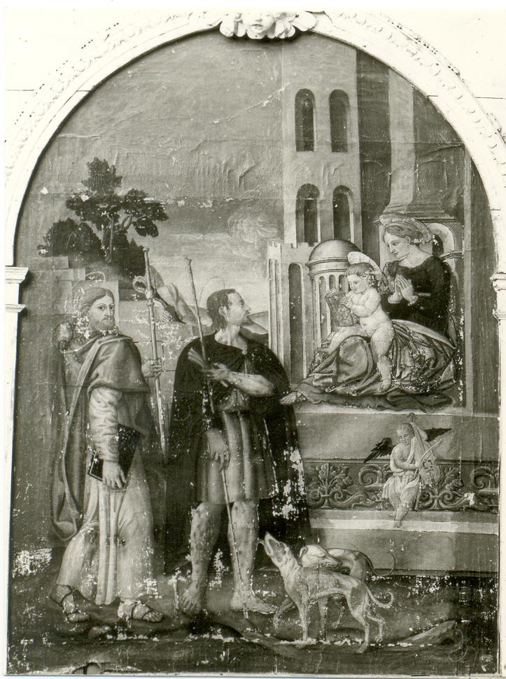 Madonna con Bambino tra angeli e Santi (pala d'altare) - ambito friulano (fine sec. XVI)