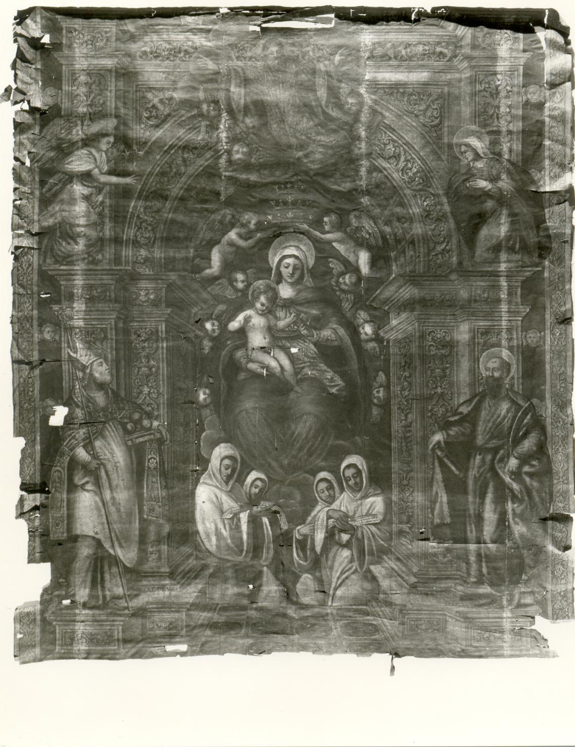 Madonna in gloria (stendardo processionale) - ambito veneto (seconda metà sec. XVI)
