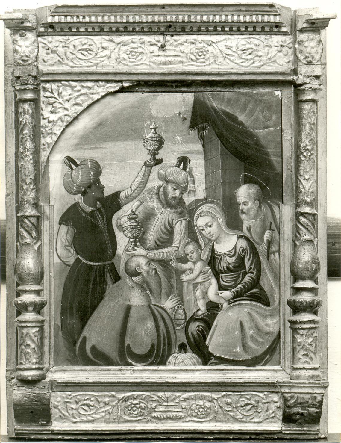 adorazione dei Re Magi (dipinto) - ambito veneto-friulano (sec. XVI)