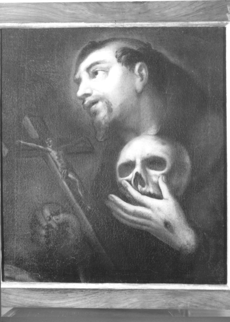 San Francesco d'Assisi in meditazione (dipinto) - ambito friulano (secc. XVII/ XVIII)