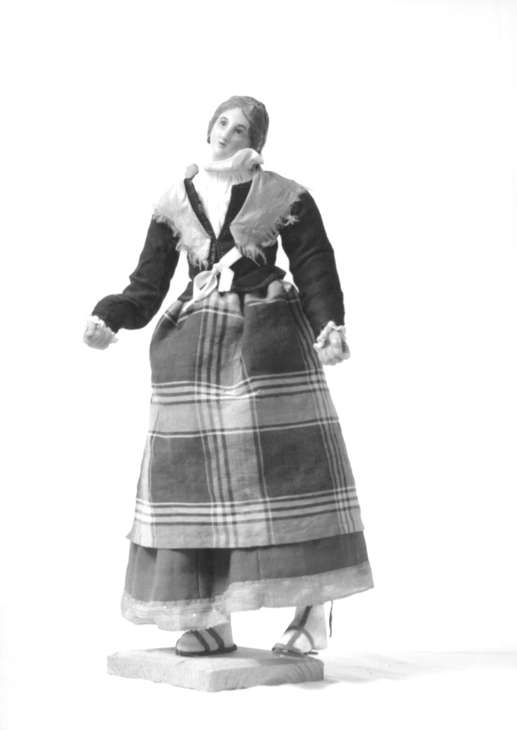 Figura femminile (statuetta di presepio) - ambito friulano (sec. XVIII)