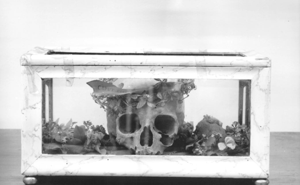 reliquiario a teca - a urna - ambito friulano (sec. XIX)