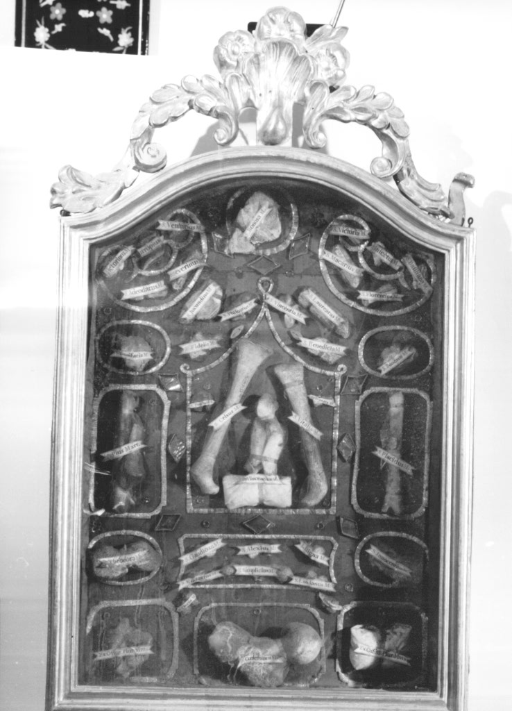 reliquiario - a tabella - ambito friulano (prima metà sec. XIX)