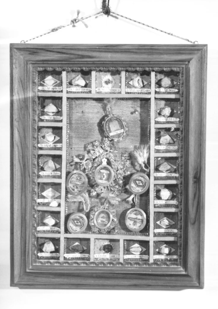 reliquiario - a tabella - ambito friulano (prima metà sec. XX)