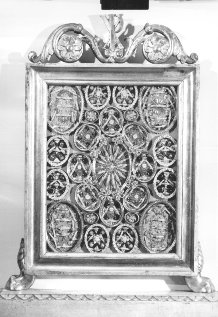 reliquiario - a tabella - ambito friulano (prima metà sec. XIX)