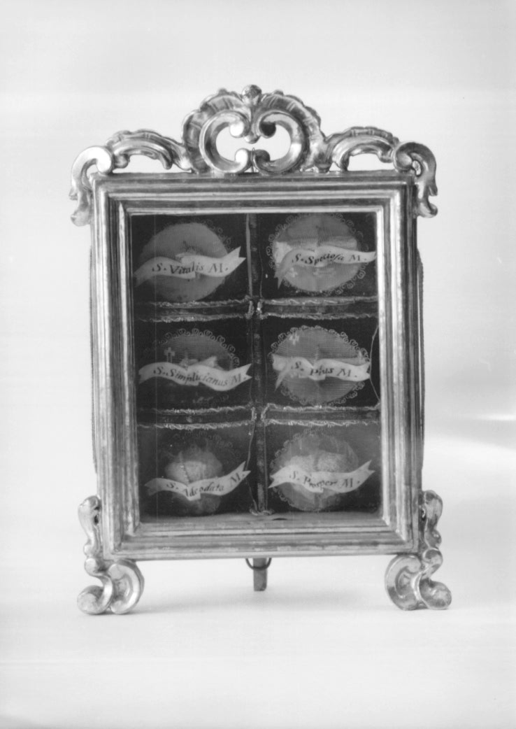 reliquiario - a tabella - ambito friulano (prima metà sec. XIX)