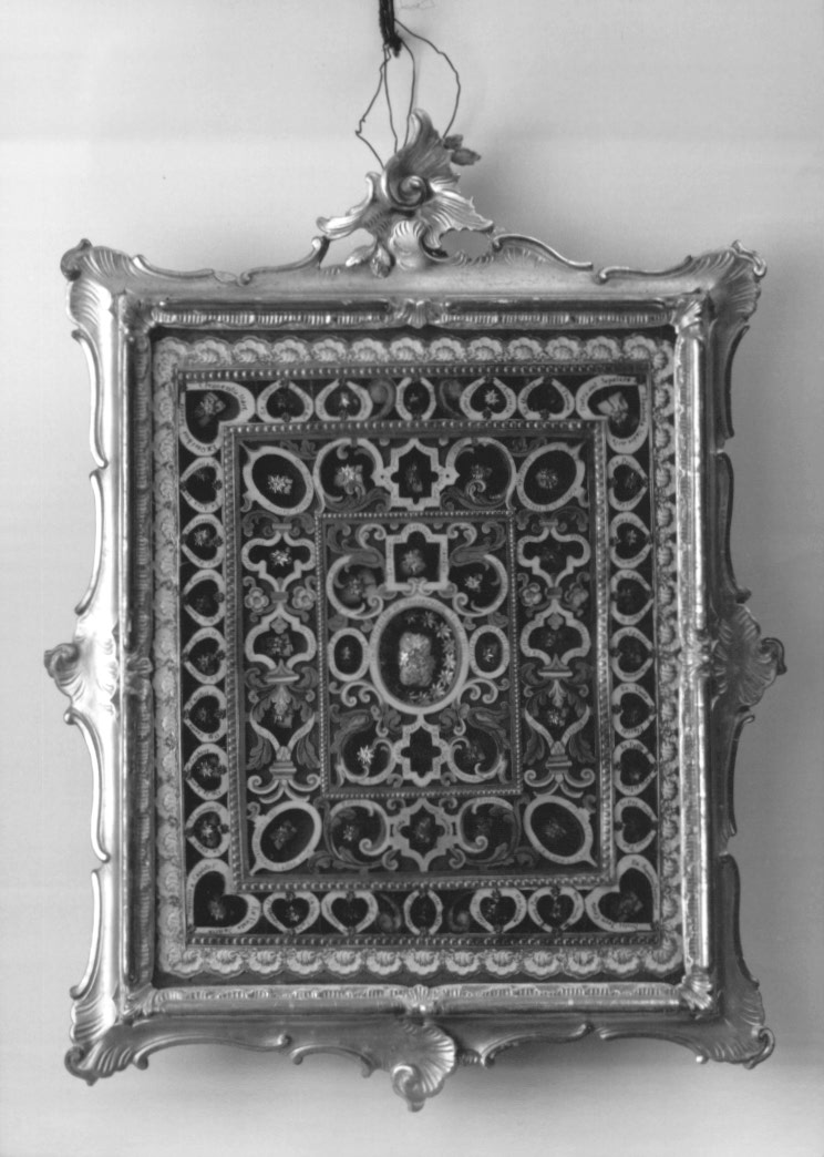 reliquiario - a tabella - ambito friulano (secc. XVIII/ XIX)