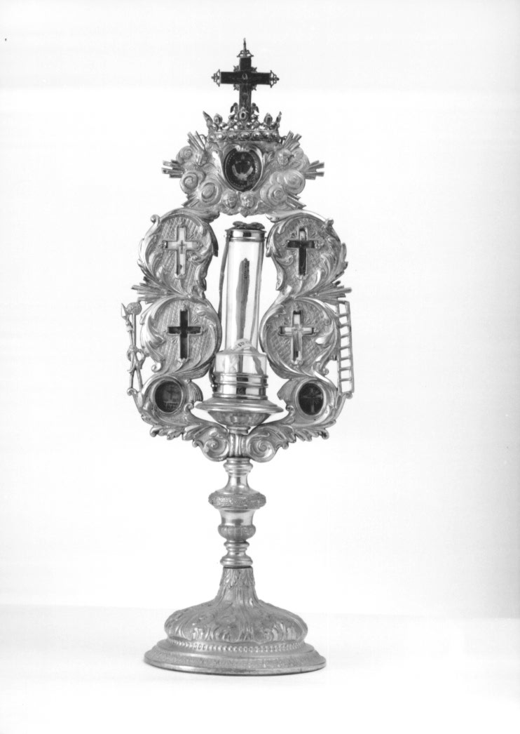 reliquiario - a ostensorio - ambito friulano (prima metà sec. XIX)