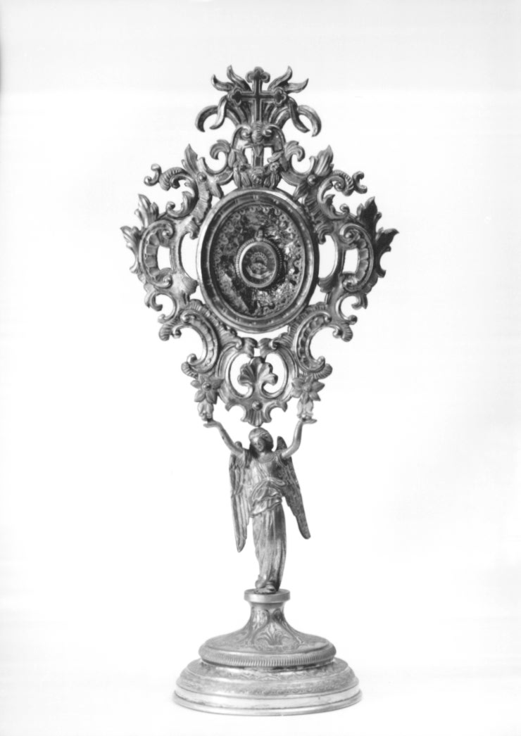 reliquiario - a ostensorio - ambito friulano (secc. XIX/ XX)