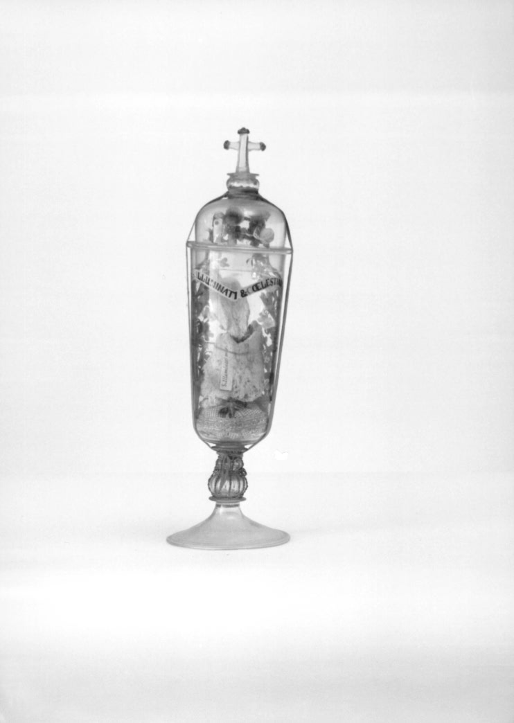 reliquiario - a vaso - ambito friulano (sec. XIX)