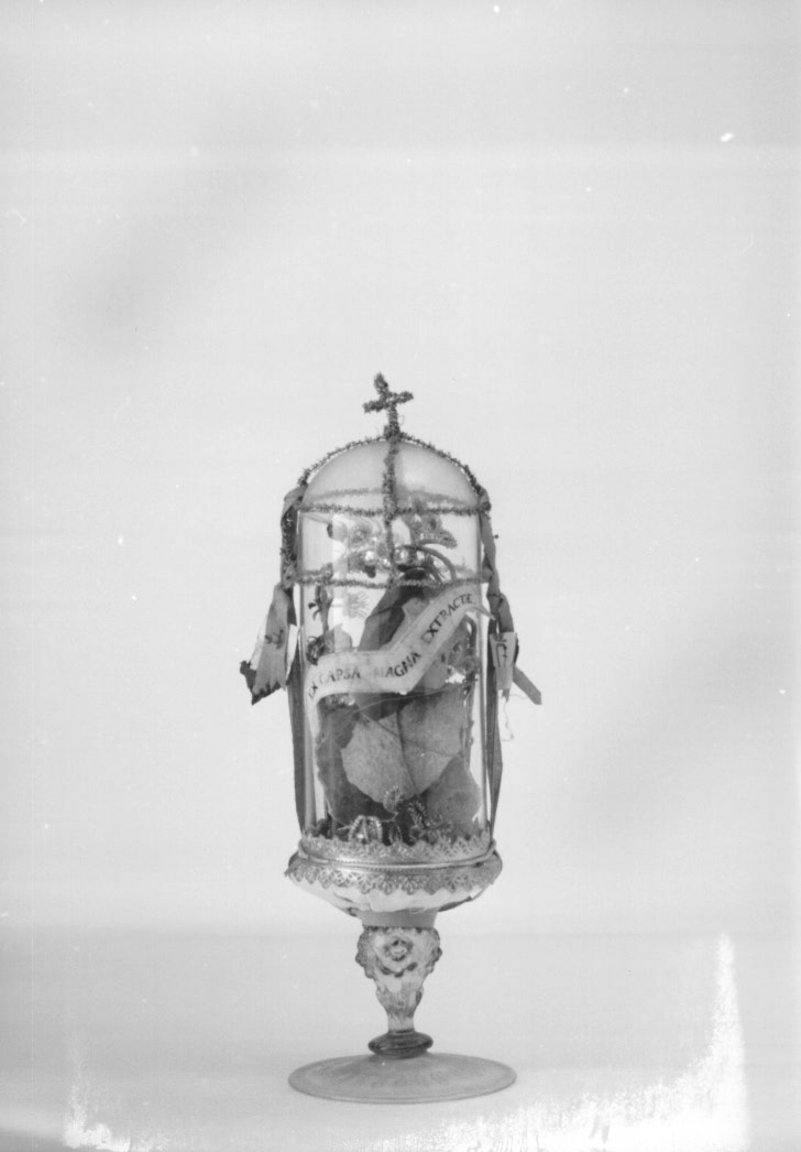 reliquiario - a vaso - ambito friulano (secc. XVIII/ XIX)