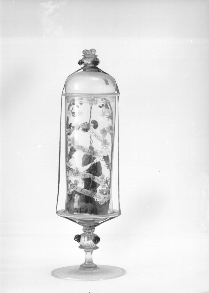 reliquiario - a vaso - ambito friulano (secc. XVIII/ XIX)