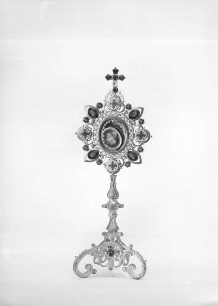 reliquiario - a ostensorio - ambito friulano (primo quarto sec. XX)