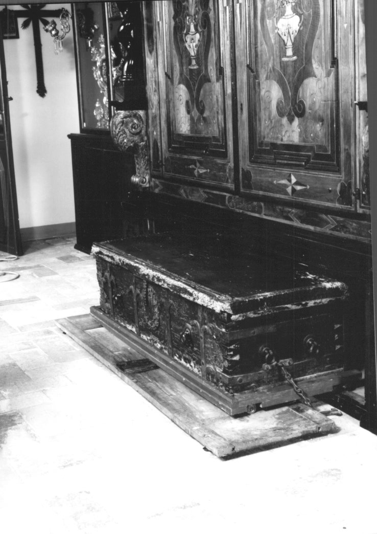 reliquiario a teca - a cassa - ambito friulano (sec. XVIII)