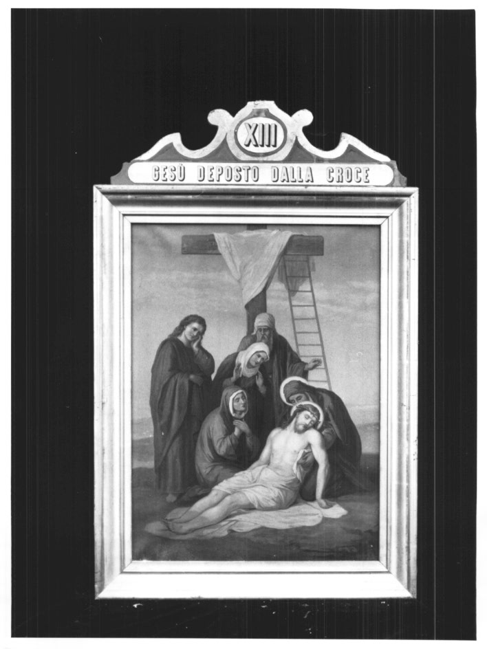 Stazione XIII: Gesù deposto dalla croce (dipinto) - ambito friulano (sec. XX)