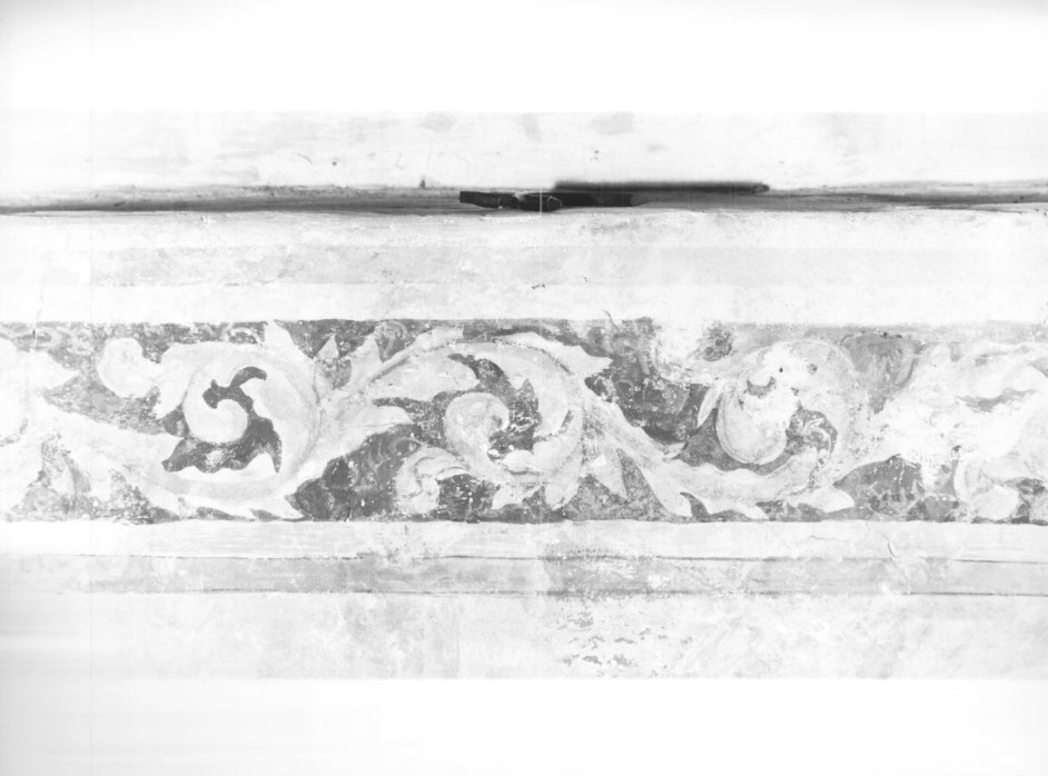 Motivo decorativo floreale (dipinto) - ambito friulano (secc. XIV/ XV)